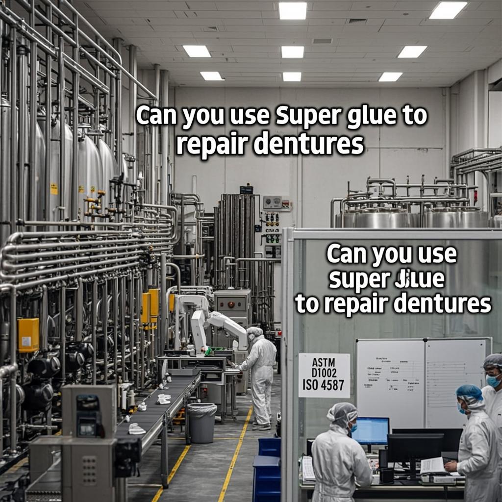 can you use super glue to repair dentures
